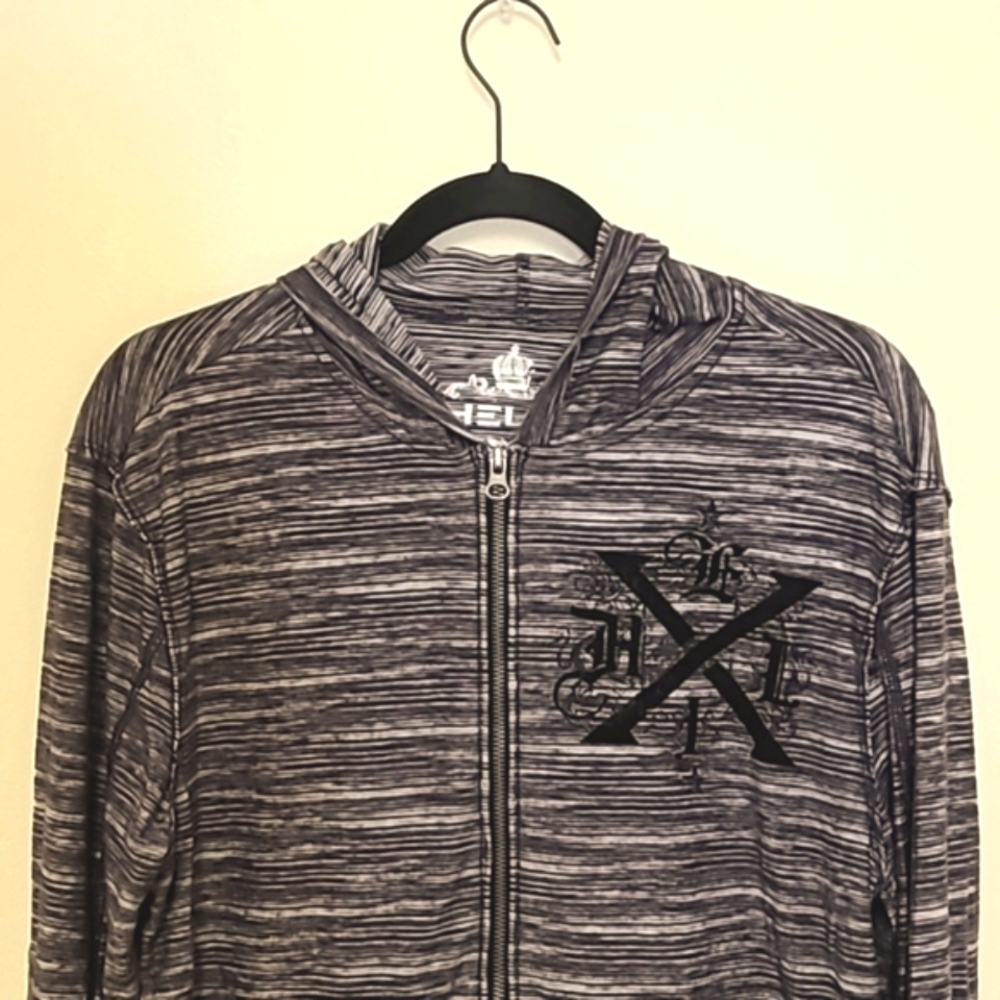 CLEARANCE Helix Purple Space Dye Zip Up Hoodie